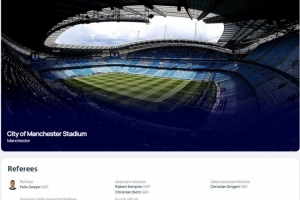 曼城vs那不勒斯歐冠裁判：德國(guó)裁判團(tuán)領(lǐng)銜，茲瓦耶擔(dān)任主裁