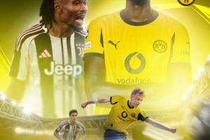 多特發(fā)布客戰(zhàn)尤文海報(bào)：吉拉西PK凱夫倫-圖拉姆，伊爾迪茲出鏡