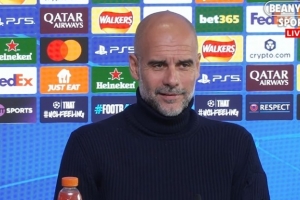 瓜帥：顯然我們不是歐冠奪冠熱門 明天賽后會(huì)和德布勞內(nèi)聚聚