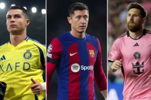 現(xiàn)役射手榜前十：C羅梅西前二！萊萬第三，胡爾克第9內(nèi)馬爾第10