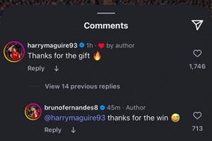 馬奎爾社媒感謝B費(fèi)助攻，B費(fèi)：謝謝你為我們贏得勝利