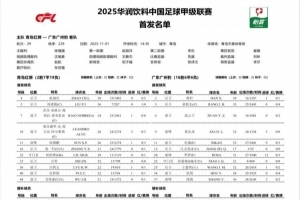 青島紅獅vs廣東廣州豹首發(fā)：羅薩、姜積弘先發(fā) 石哲、劉世博出戰(zhàn)