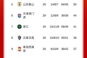 梅州先賽反超！中超積分榜：梅州、海牛積21分，相互戰(zhàn)績梅州占優(yōu)