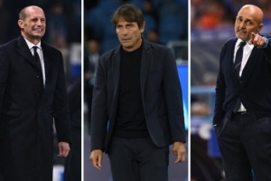 阿萊格里、孔蒂、斯帕萊蒂將首次齊聚意甲，孔蒂和斯帥從未交手過