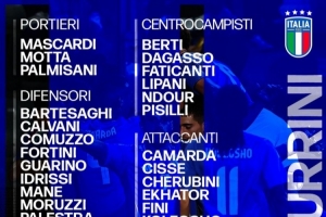 意大利U21名單：巴特薩基、皮西利、卡馬達、科萊奧肖在列
