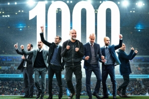 已是傳奇！瓜迪奧拉今日迎執(zhí)教生涯1000場，前999場715勝奪39冠