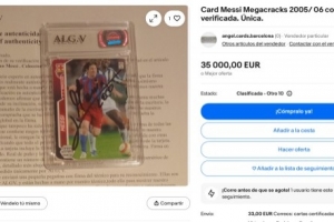 世體：梅西親簽的05-06賽季球星卡將被拍賣，估價(jià)高達(dá)3.5萬歐元