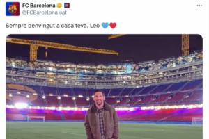真不知情？巴薩官推曬的照片是從梅西ins下載的
