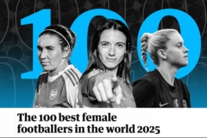 衛(wèi)報評2025女足百大球星：邦馬蒂、卡爾登泰、魯索前三