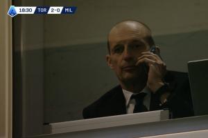 阿萊格里本賽季已經(jīng)4次因停賽坐上看臺，但米蘭4場全勝狂進11球