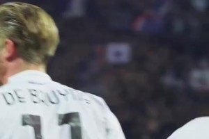 曼徹斯特三叉戟！場邊視角看霍伊倫進(jìn)球，德布勞內(nèi)和小麥開心慶祝