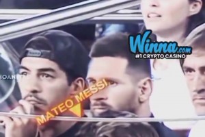 蘇亞雷斯和梅西不敢相信他的兒子慶祝C羅進球??