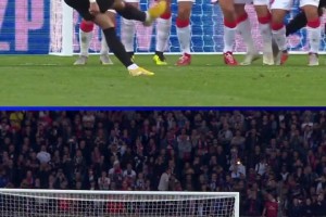 超級(jí)巨星！歐冠官方曬內(nèi)馬爾單場(chǎng)比賽任意球世界波雙響??